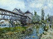 Provencher's Mill at Moret Alfred Sisley